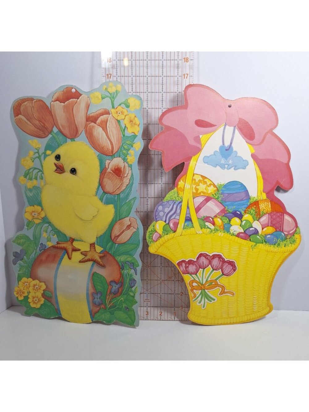 Easter Vintage 20" Die Cut Wall Decorations Eureka American Greetings Cardboard - Picture 10 of 12